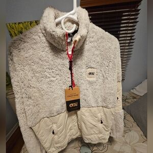 Picture NWT Womens Medium 1/4 Zip Super Soft/Cozy Fleece Jacket